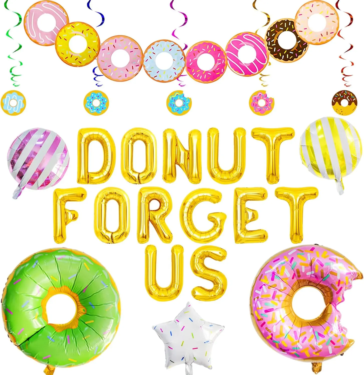 Donut Forget Us Party Decoration Going Away Decor Farewell Decor Career Change Bachelorette Retirement Party Decorations Supplies