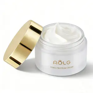 AOLG Snail Mucin 98% Moisturizer 50g Daily Face Gel Cream (cremas para la cara) and Vitamin C Facial Serum Essence moisturizer Skincare Hyaluronic Skin Repair Comfort  Anti-Wrinkle Moisturizing Cream