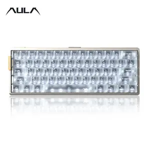 Aula Ag60 Wired Gaming Keyboard, High Performance Magnetic Axis, 61 Keys, Mini Portable, Cool RGB Lights, Online Driver, Compatible Windows/MAC