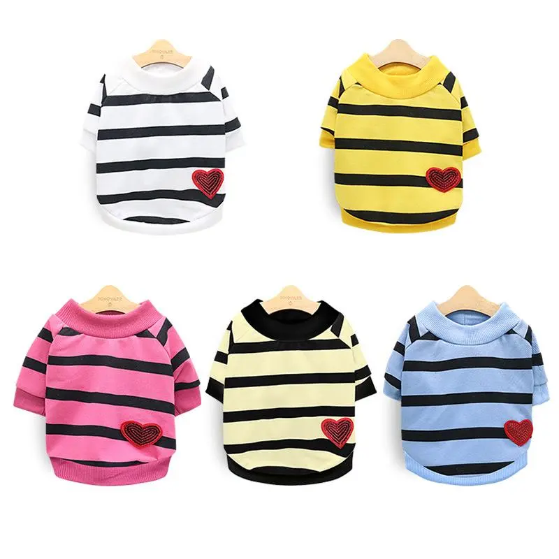Thin Puppy Shirt for Small Dogs & Cats, Spring Summer Pet Clothes for Pug French Bulldog Teddy Dog, Lightweight Pet Outfit