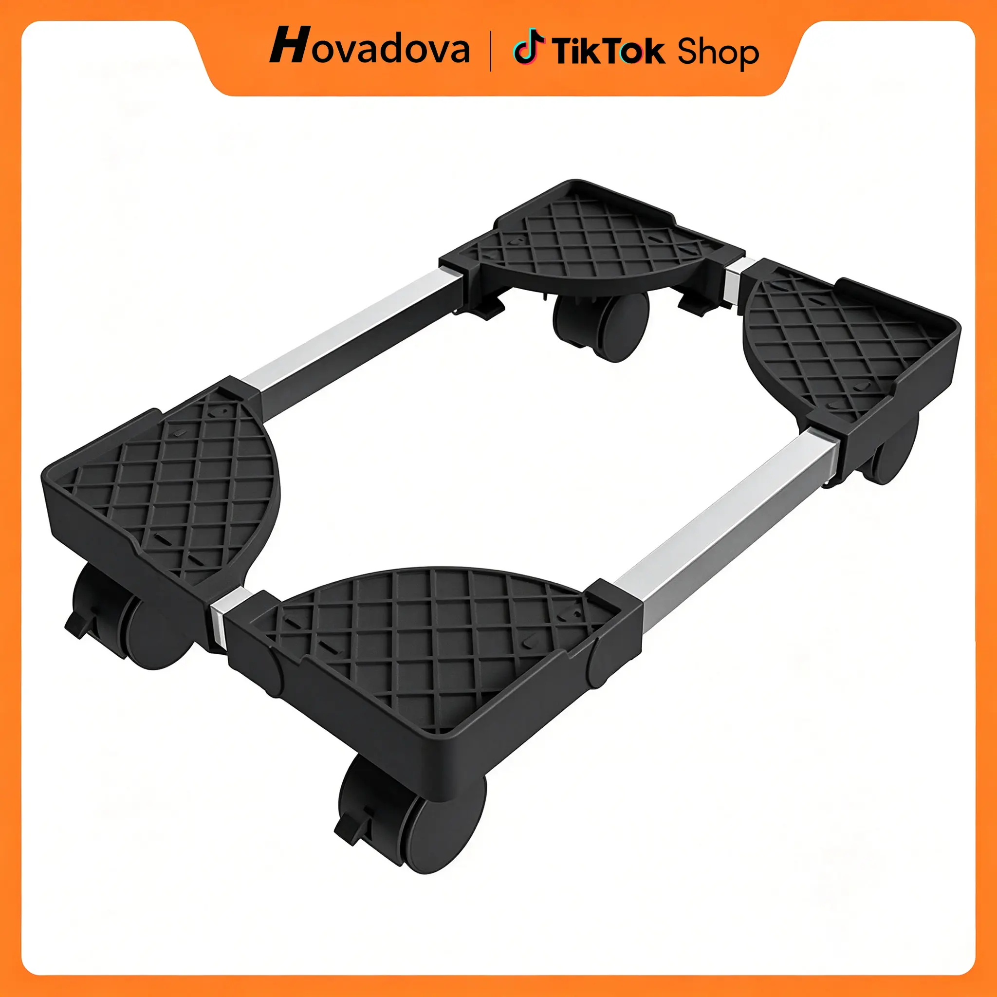 Computer Tower Stand, Adjustable Length & Width, Fits Most PC | PC Floor Stand for Carpet, Mobile CPU Holder with 4 Locking Caster Wheels, PC Riser Fits Office, Gaming