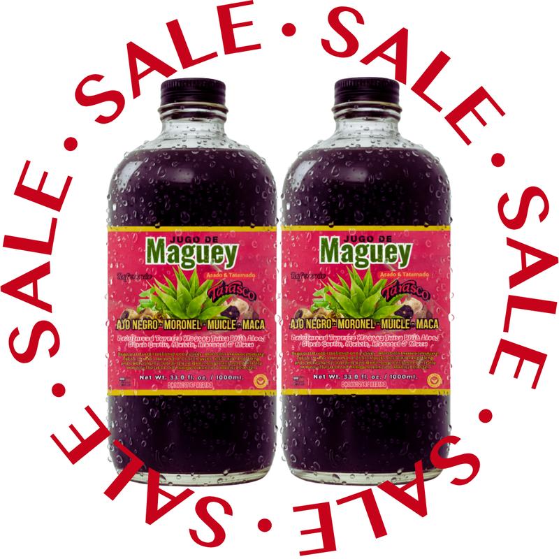 Viral Jugo De Maguey  + Muicle + Maca + Black Garlic - Antioxidant Healthcare Dietary Vitamin Edible Supplement 100% Natural & Artesanal 32 Fl. Oz.