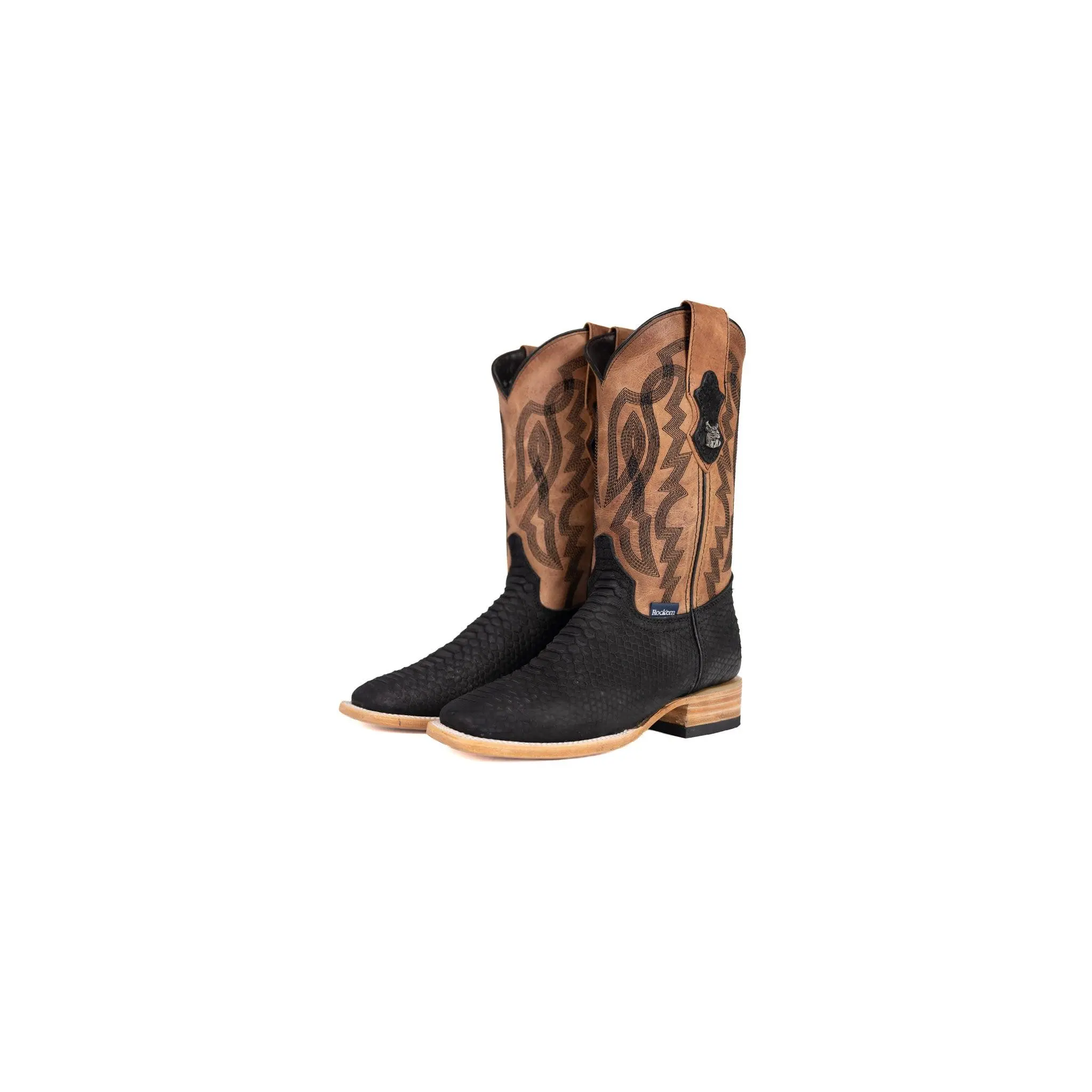 Renegate Python Square Toe Youth Cowboy Boot
