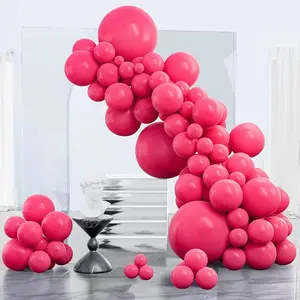 PartyWoo Hot Pink Balloons 85 pcs Different Sizes of 18 12 10 5 Inch Magenta Fuchsia Balloon Arch Kit Garland for Baby Shower Wedding Bridal Shower Anniversary Birthday Party Decorations Pink-Y12