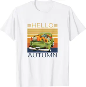 Hello Autumn Fun Fall Harvest T-Shirt - Kalecarroll Shop 80B09G8WKGZN