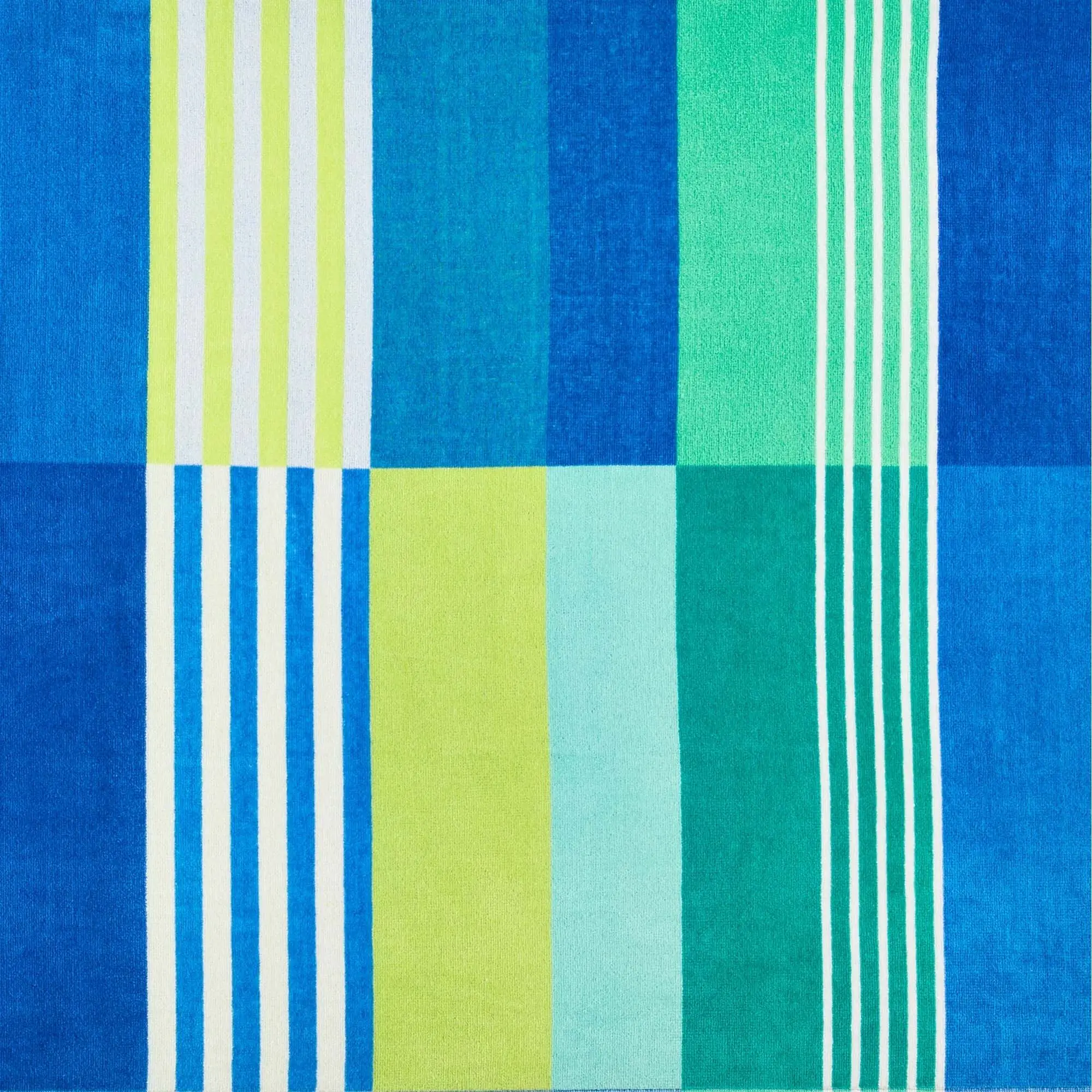 Mainstays Everyday Cool Multicolor Broken-Stripe Yarn-Dyed Cotton-Blend Beach Towel