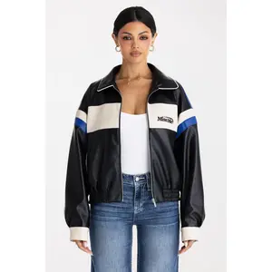 Blue Eclipse Leather Jacket