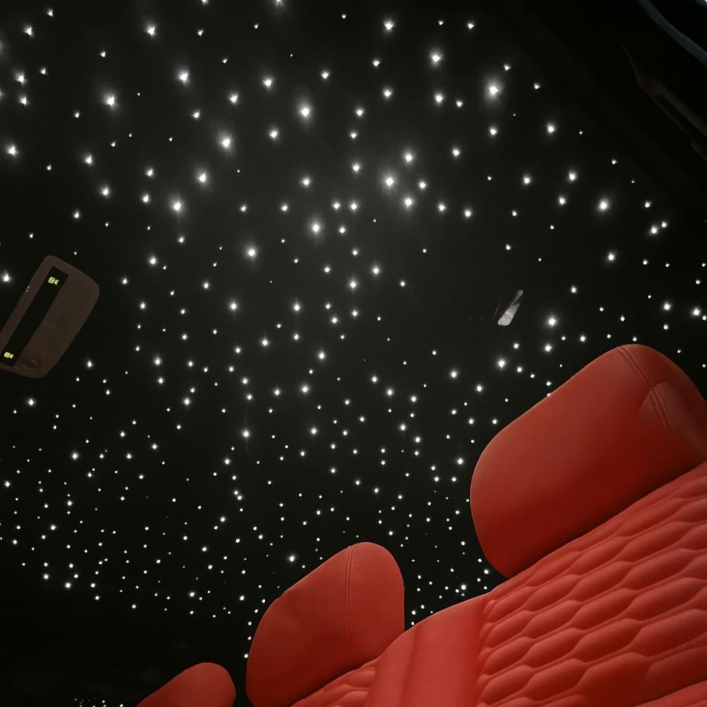 Starlight Headliner Kit 500 Twinkle Stars, RGBW Small Size Starlight Car Roof Kit for F150 Truck Stuff, Music Sync Modes Star Ceiling Light for Car Decoration, 500 Stars with Twinkle for Car Stuff