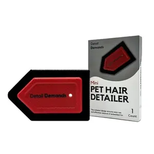 Detail Demands Mini Pet Hair Remover for Furniture, Couch, Car Mat and Carpet Scraper- Effective Lint Remover, Lint Brush, Dog and Cat Hair Remover, Reusable Pet Furremover and Pet Hair Removal Tool
