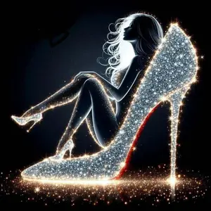 High Heel Girl Pattern DIY Diamond Arts Colorful Painting Kit without Frame, DIY 5D Diamond Arts Colorful Painting Kit, Wall Art Decor for Home, Diamond Painting Kits