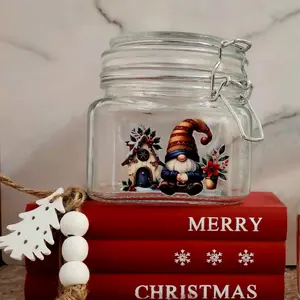 aGnomealies Glass Lid Lock Jar - Multipurpose