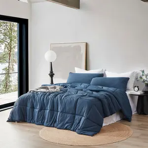 Snowflakes - Coma Inducer Oversized Comforter Set - Moonlit Ocean