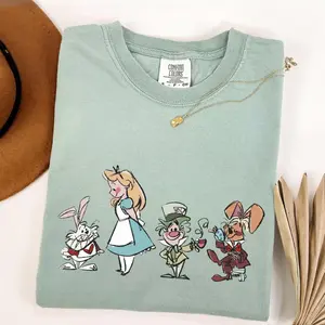 Comfort Colors® Wonderland Heritage Graphic T-Shirt, Vintage Whimsical Garden Aesthetic Tee, Retro Enchanted Spirit Shirt, Magical Fantasy Inspired Graphic T-Shirt