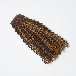 LIVE ONLY LUVME colored clip in hair extensions for girls Fullness with 1 Pack 135g and super flat for deep wave /straight 100% virgin human hair