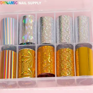 Nail Art Design Foils - Gold/Silver Holographic