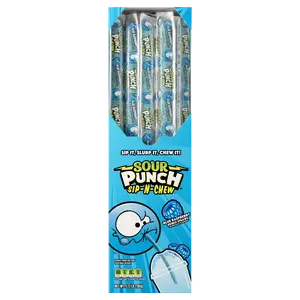 Sour Punch Blue Raspberry Sip-N-Chew Straws Sour Punch Blue Raspberry Sip-N-Chew Straws