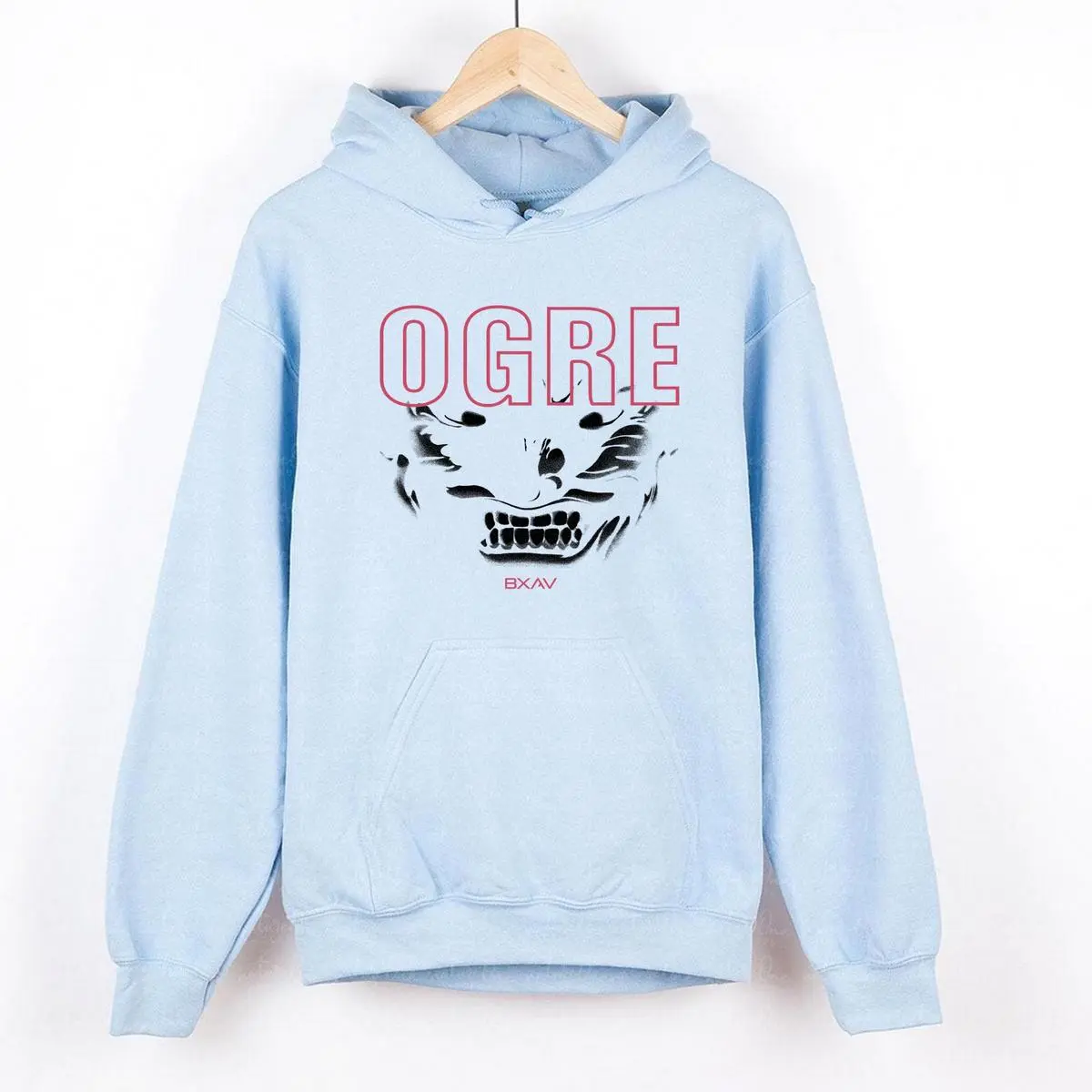 Ogre X Bxav Graphic Tee For Streetwear Enthusiasts Tee That Fits Everyone Cotton Top Hoodie Sweatshirt for Men & Women