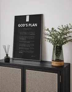 Itsel God's Plan For Your Life Poster, Promises Of God Poster, Bible Verse Prints, Christian Art Prints, Scripture Posters, No Frame