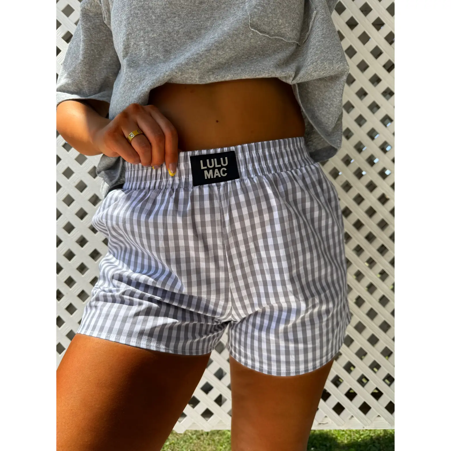 The Clover Gingham Boxer Shorts The Clover Gingham Boxer Shorts