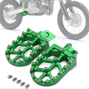 Motorcycle Foot Pegs, Footpeg Rest Pedal, Motorcycle Accessories for KLX140 140L 2008-2024 KX65 2000-2024 KX85 2001-2024 KX100 1998-2021