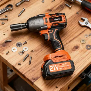900Ft-lbs (1200N.m) Impact Wrench, 1/2" Cordless Driver, 21V High Torque Power Gun for Pickup Truck/Family Car driver wrench 14 half inch 12 brushless ratchet Lithium drill portable Mini Orbital Buffer Multi-Specification Bit Sharpener Electric small leaf