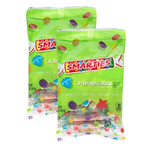 Smarties X-treme Sour Candies, Gluten-Free, Peanut-Free, Dairy-Free Extra, Perfect for Parties, Candy Mixes & Halloween, Made by US Company Since 1949, 5 oz Bag, 2-Pack