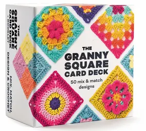 【Upgraded version】 The Granny Square Card Deck - 50 Mix & Match Designs,Crochet Kit for Beginners,Crochet Granny Squares Book, Crochet Kit for Beginners, The Granny Square Card Deck