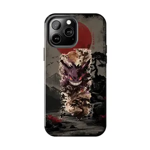 Shadow Pokemon Gengar Anime Case for iPhone 17-7 Pro Max Plus & Samsung Galaxy S26-S21 Ultra Plus - Neon Ghost Shadow Graffiti Aesthetic Phone Cover unisex