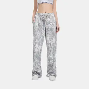 PinkyMoor Women’s Loose Camo Jogger Pants – Mid/Low Rise Fitness Yoga Pants with Hidden Pockets, Quick-Dry, Wrinkle-Resistant, Soft, Easy-Care Active Casual Joggers