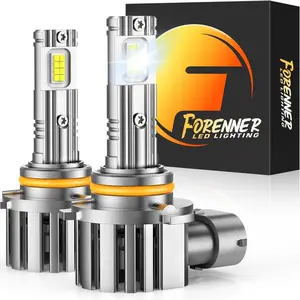 9005/HB3 Light Bulb, Super Brighter 6500K Cool White Fog Light Bulbs, Plug-N-Play,1:1 Halogen Fit, Easy Installation, Pack of 2