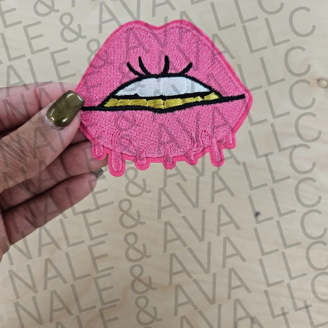 Grill Lips Hat Patch (3 Patches)