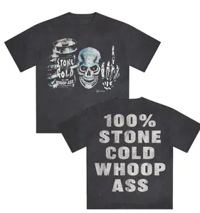 Men's Black Stone Cold Steve Austin Pure T-Shirt ,Vintage WW.E Graphics Tee, Gift for Men And Women