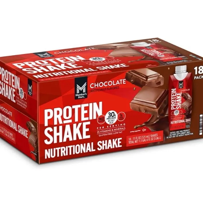Protein Shake 30g Chocolate 11 Fl. Nutritional Shake with Protein and Energy - Beverage
