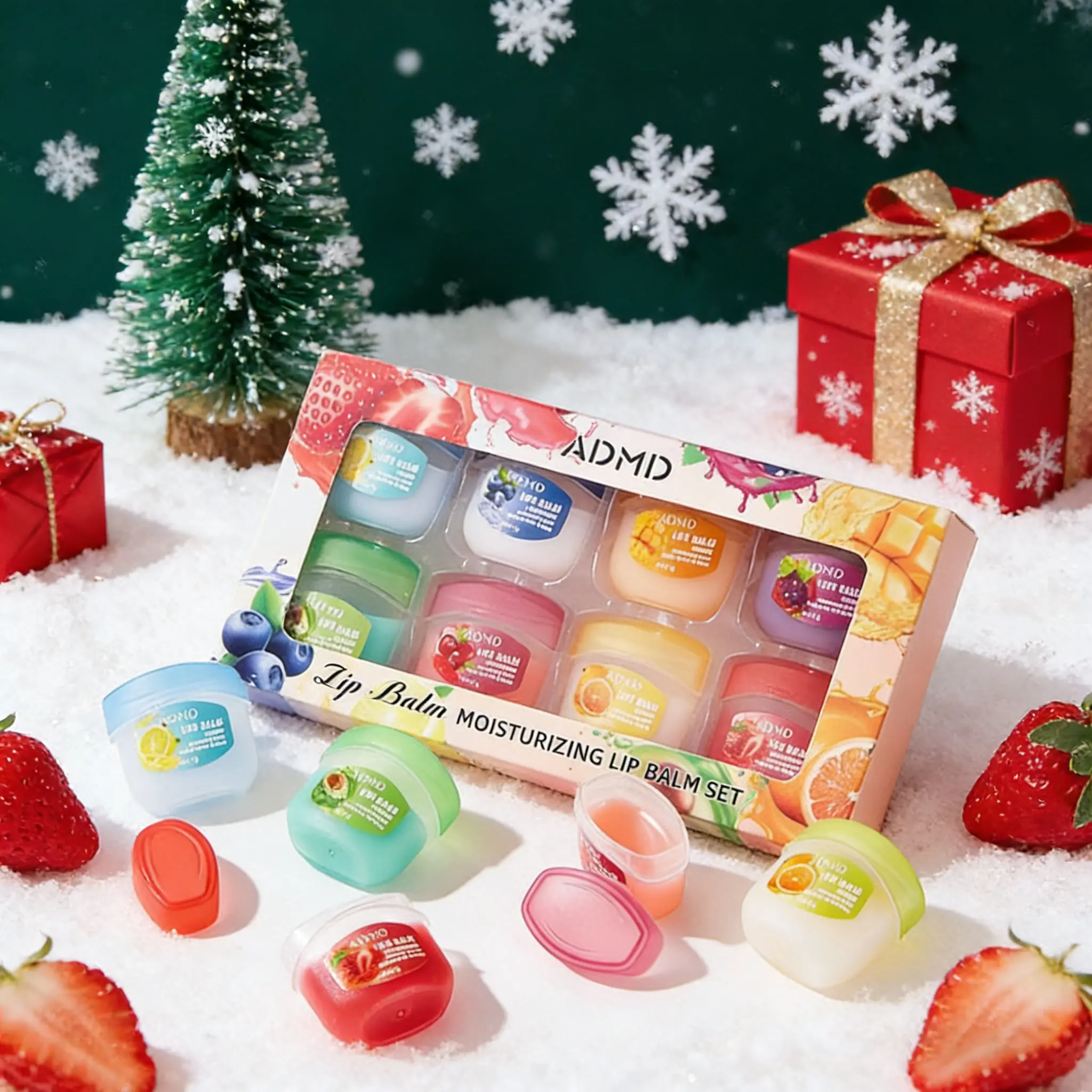 Fruit flavored lip glosses, night lip balms,lip balm,colorless lipsticks, and moisturizing and nourishing lip masks, suitable as party gifts and seasonal gifts, are small and convenient. Flawless