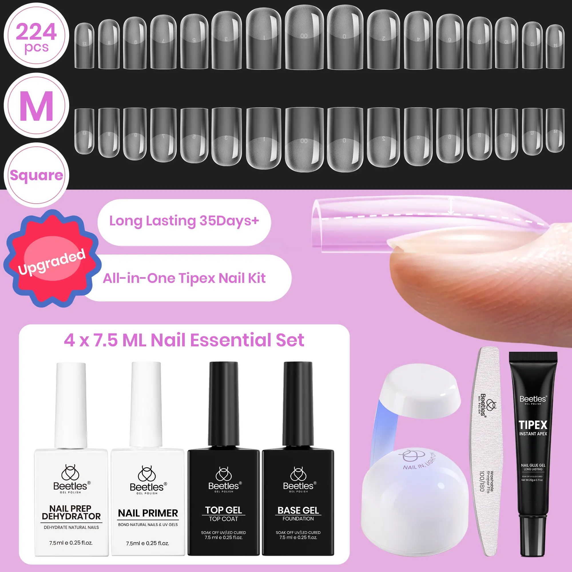 Medium Square 【Kit】16 Sizes-224 Pcs