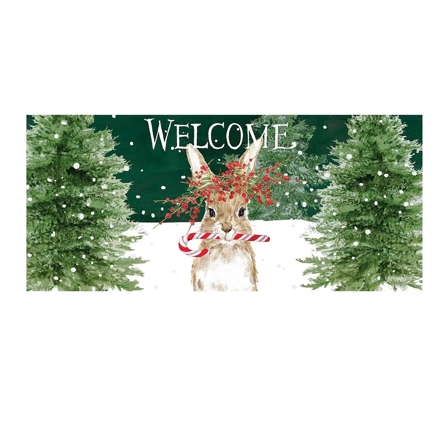 Candy Cane Rabbit Sassafras Switch Mat