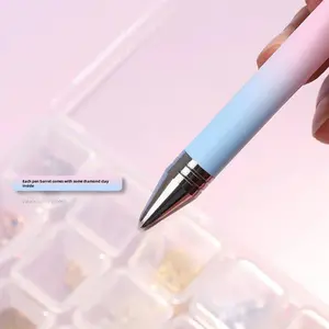 Nail Pen for Jewelry Acrylic Rotary Stick with Diamond Clay Inside Easy Practical Use