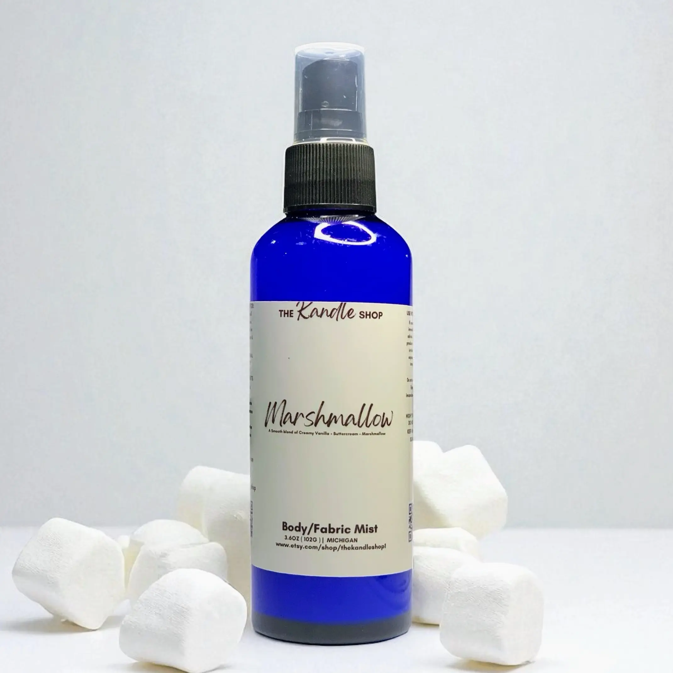 Body Mist- Varying Fragrances, 3.7 oz (104g), Phthalate-Free, Suitable for Clothes, Linen, Cotton, and More Scent Coconut Comfortable Cherry Bottle Bean Flower Cookie