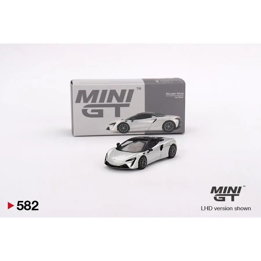 MiniGT 1:64 McLaren Artura Ice Silver – MiJo Exclusive #582