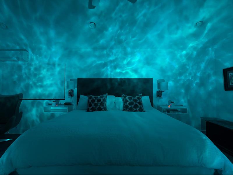 Sky Lite Evolve - Cloud Galaxy Projector Light with LED Nebula Lighting and Ocean Lamp, Wave lamp, WiFi App for Bedroom lights, Meditation, Relaxation, Gaming Room, Home Theater, and Bedroom Night Light Gift (Nebula Cloud Only)