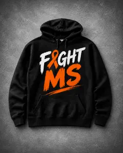MS Awareness Hoodie | Fight Multiple Sclerosis Apparel | Premium Cotton Fleece - Reckoning Goods