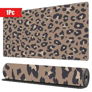 BHJLAXR Leopard Print Mouse Pad, Large Gaming Mouse Pad, Multi-size Keyboard Desk Mat, Rubber Anti-slip Office Mouse Pad, Desk Accessories
