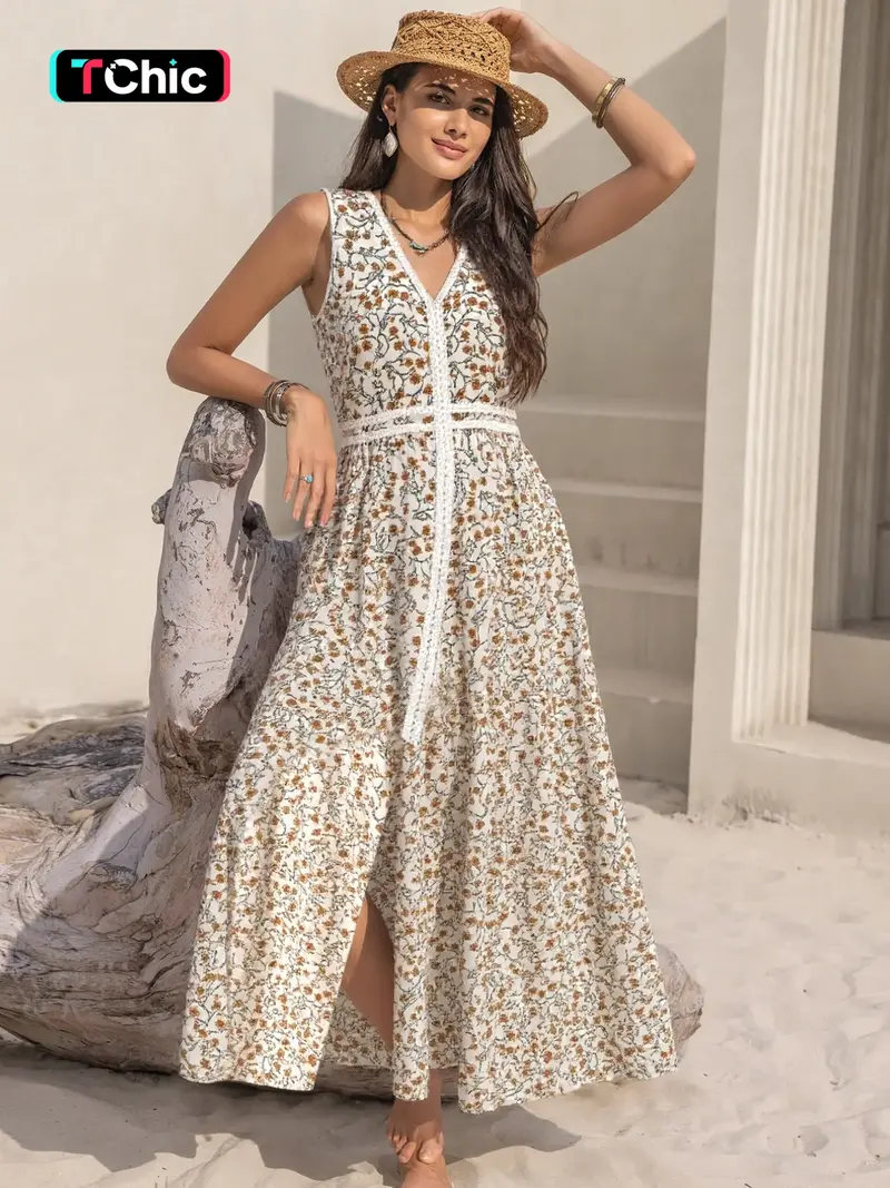 slim fit dress slacks BOHO Babe Beach Dresses | Mindful Bohemian Shop main image 0