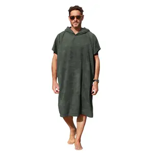 Catalonia Surf Poncho Changing Towel Robe for Adults Men Women, Water Absorbent Wetsuit Change Poncho for Surfing Swimming