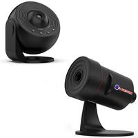 black globe + planetarium starry sky projection la