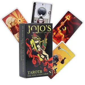 JoJo Tarot Card Deck 84 Cards Anime Inspired Tarot Game Set The Nine Gods Card Deck English Version Gift