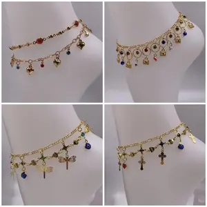 Anklets Gold Plated de Tobilleras con varios estilos