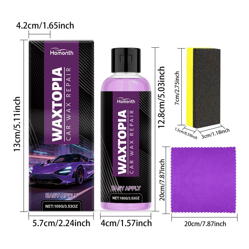 Car Wax Repair Kit 100g 3.53 oz Professional Detailing Wax For Automotive Paint Shine Protection Surface Care And Exterior Maintenance