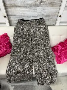 Leopard wide leg Saige Denim