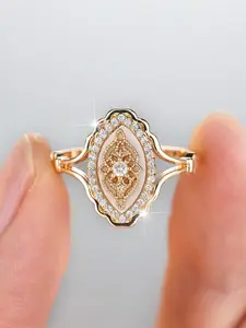 Women's Vintage Elegant Statement Wedding Ring, Promise Ring, Perfect For Anniversary, Party, Daily Wear or Mother's Day Jewelry Gift